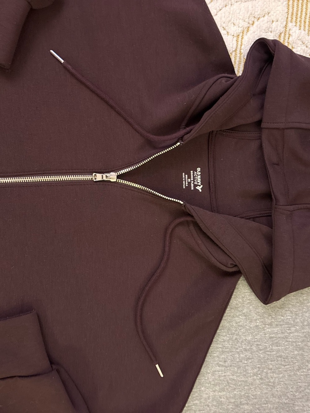 Old Navy Full-Zip Hoodie Size 2X Red Brown - Picture 3 of 8